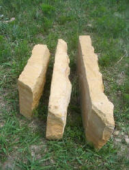 2 inch veneer, quarry faced